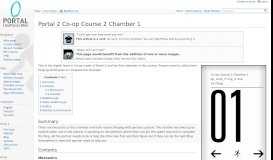 
							         Portal 2 Co-op Course 2 Chamber 1 - Portal Wiki								  
							    