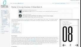 
							         Portal 2 Co-op Course 3 Chamber 8 - Portal Wiki								  
							    
