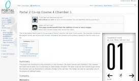 
							         Portal 2 Co-op Course 4 Chamber 1 - Portal Wiki								  
							    