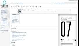 
							         Portal 2 Co-op Course 6 Chamber 7 - Portal Wiki								  
							    