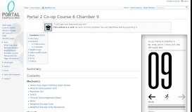 
							         Portal 2 Co-op Course 6 Chamber 9 - Portal Wiki								  
							    