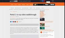 
							         Portal 2 co-op video walkthrough | GamesRadar+								  
							    