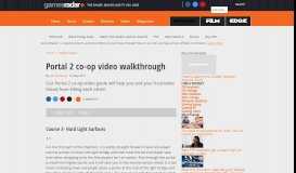 
							         Portal 2 co-op video walkthrough: Page 3 | GamesRadar+								  
							    