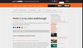 
							         Portal 2 co-op video walkthrough: Page 4 | GamesRadar+								  
							    