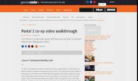 
							         Portal 2 co-op video walkthrough: Page 5 | GamesRadar+								  
							    