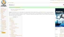 
							         Portal 2 - Combine OverWiki, the original Half-Life wiki and Portal wiki								  
							    