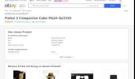 
							         Portal 2 Companion Cube Plush Ge2203 günstig kaufen | eBay								  
							    