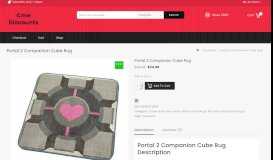 
							         Portal 2 Companion Cube Rug - Cme Discounts								  
							    