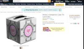 
							         Portal 2 Companion Cube Tin Lunch Box: Childrens ... - Amazon.com								  
							    