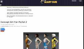 
							         Portal 2 Concept Art | The Mary Sue								  
							    