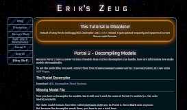 
							         Portal 2 - Decompiling Models - Erik's Zeug								  
							    