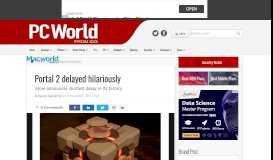 
							         Portal 2 delayed hilariously - PC World Australia								  
							    