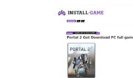 
							         Portal 2 Download - Install-Game								  
							    