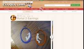 
							         Portal 2 Earrings · How To Make A Hoop Earring · Decorating on Cut ...								  
							    