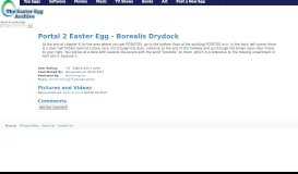 
							         Portal 2 Easter Egg - Borealis Drydock - Eeggs.com								  
							    