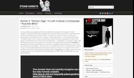 
							         Portal 2 “Easter Egg” in Left 4 Dead 2 Campaign “Suicide Blitz”								  
							    
