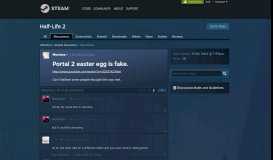 
							         Portal 2 easter egg is fake. :: Half-Life 2 General Discussions								  
							    