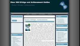 
							         Portal 2 Erfolge / Achievements | Xbox 360 Erfolge und Achievement ...								  
							    