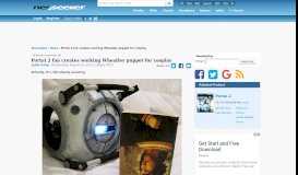 
							         Portal 2 fan creates working Wheatley puppet for cosplay - Neoseeker								  
							    
