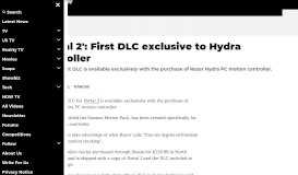 
							         'Portal 2': First DLC exclusive to Hydra controller - Digital Spy								  
							    