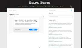 
							         Portal 2 Font | Delta Fonts								  
							    