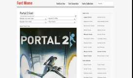
							         Portal 2 Font								  
							    