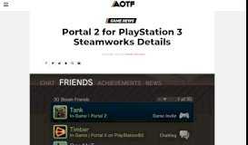 
							         Portal 2 for PlayStation 3 Steamworks Details | Attack of the Fanboy								  
							    