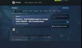 
							         Portal 2 - Full Walkthrough in a single video (60FPS - NO Commentary ...								  
							    