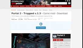 
							         Portal 2 GAME MOD Trapped v.1.3 - download | gamepressure.com								  
							    