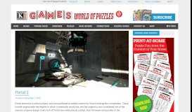 
							         Portal 2 – Games World of Puzzles								  
							    