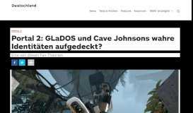 
							         Portal 2: GLaDOS und Cave Johnsons wahre Identitäten aufgedeckt?								  
							    