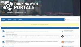 
							         Portal 2 glitch bible | View Topic | ThinkingWithPortals.com ...								  
							    