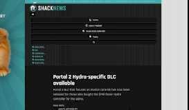 
							         Portal 2 Hydra-specific DLC available | Shacknews								  
							    