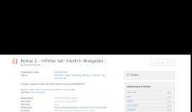 
							         Portal 2 - Infinite fall: Electric Boogaloo... : StimichPortals : Free ...								  
							    