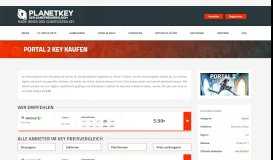 
							         Portal 2 Key kaufen und Download | Preisvergleich - Planetkey								  
							    