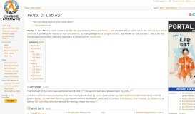 
							         Portal 2: Lab Rat - Combine OverWiki, the original Half-Life wiki and ...								  
							    