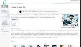 
							         Portal 2: Lab Rat - Portal Wiki								  
							    