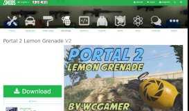 
							         Portal 2 Lemon Grenade - GTA5-Mods.com								  
							    