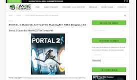 free portal 2 for mac