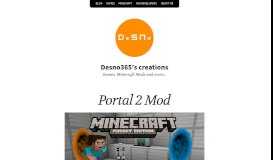 
							         Portal 2 Mod – Desno365's creations								  
							    