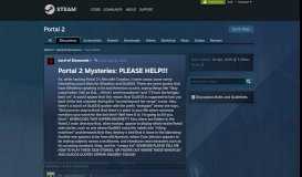 
							         Portal 2 Mysteries: PLEASE HELP!!! :: Portal 2 General Discussions								  
							    