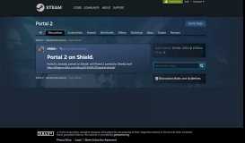 
							         Portal 2 on Shield. :: Portal 2 General Discussions - Steam Community								  
							    