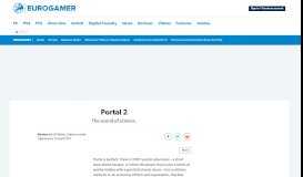 
							         Portal 2 • Page 1 • Eurogamer.net								  
							    