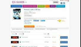 
							         Portal 2 (PC) CD key für Steam - Preis ab 2.74 € | XXLGamer.de								  
							    