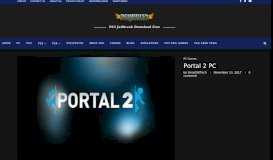 
							         Portal 2 PC Game ISO Download + Highly Compressed with Serial Key								  
							    