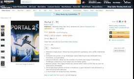 
							         Portal 2 - PC: Video Games - Amazon.com								  
							    