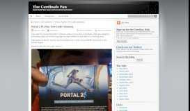 
							         Portal 2 PC/Mac Free Code Giveaway | The Cardinals Fan								  
							    