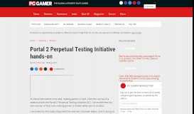 
							         Portal 2 Perpetual Testing Initiative hands-on | PC Gamer								  
							    