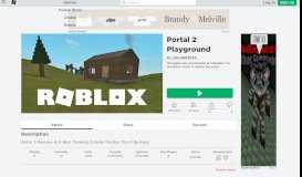 
							         Portal 2 Playground - Roblox								  
							    