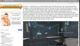 
							         Portal 2 - Portal over to the button and set the funnel up underneath ...								  
							    